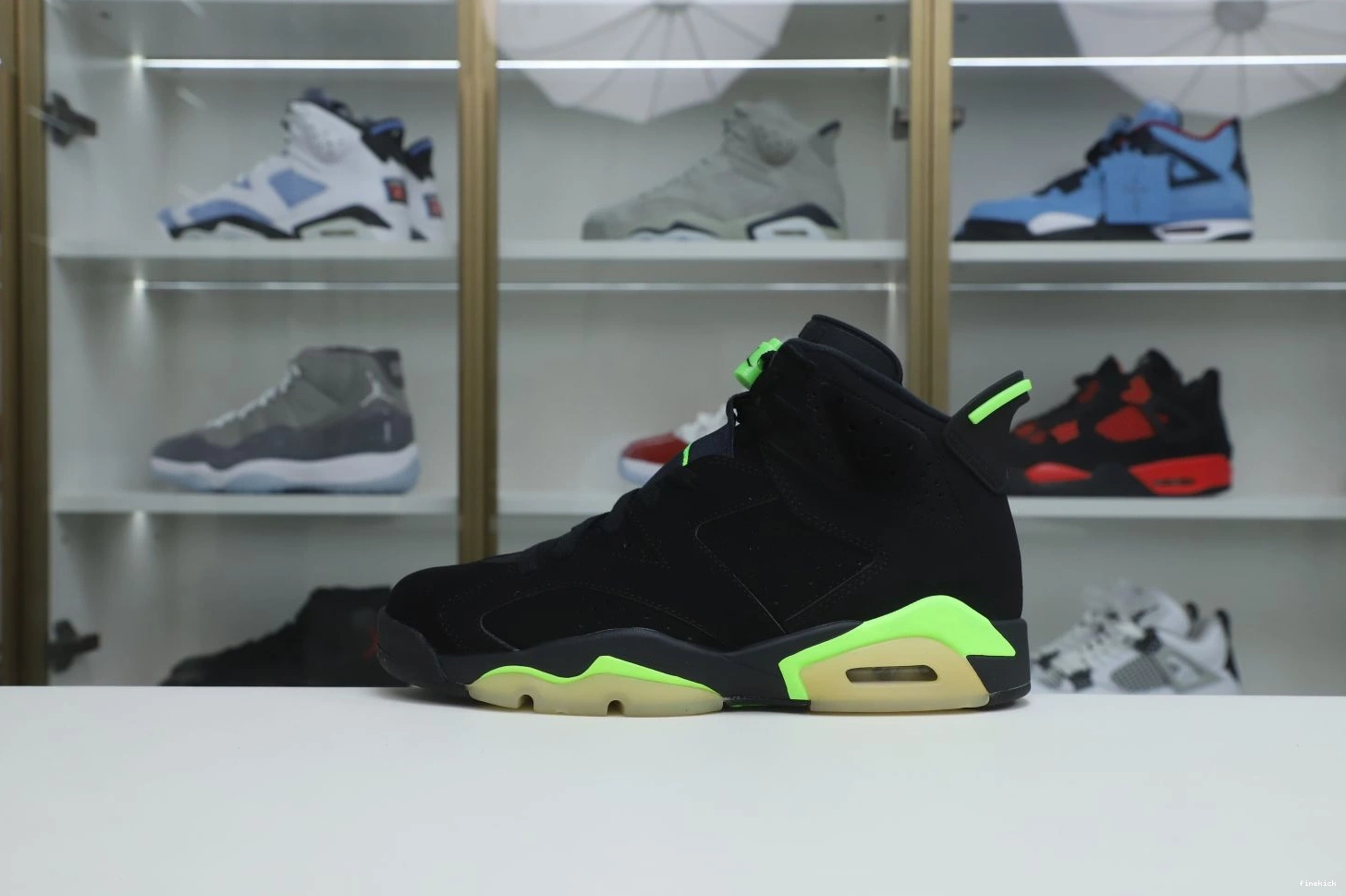 6 RETRO AIR 'ELECTRIC JORDAN GREEN' 0805